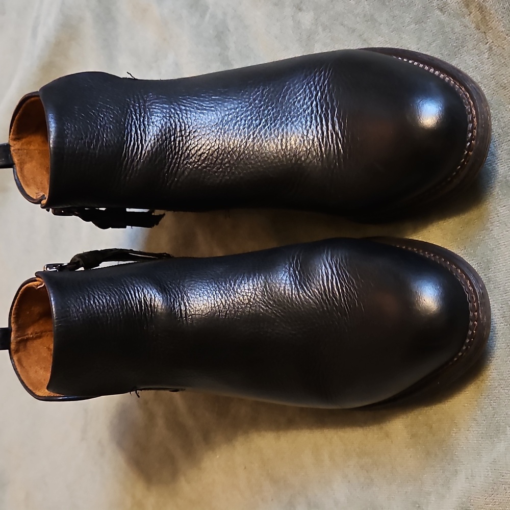 Franco Sarto Hyla Bootie in Black Leather - Picture 2 of 9